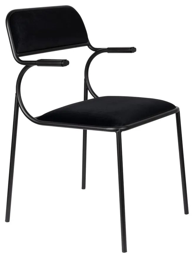 Черни трапезни столове в комплект от 2 броя Alba - Zuiver