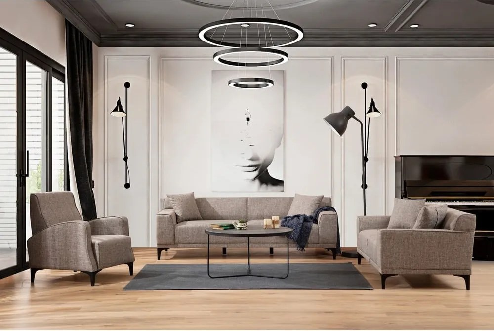 Светлокафяв диван 215 cm Petra - Balcab Home