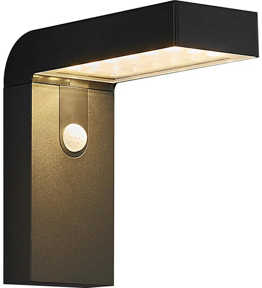 Nordlux - LED соларен стенен фенер ALYA LED/5W/3,7V IP44 с сензор