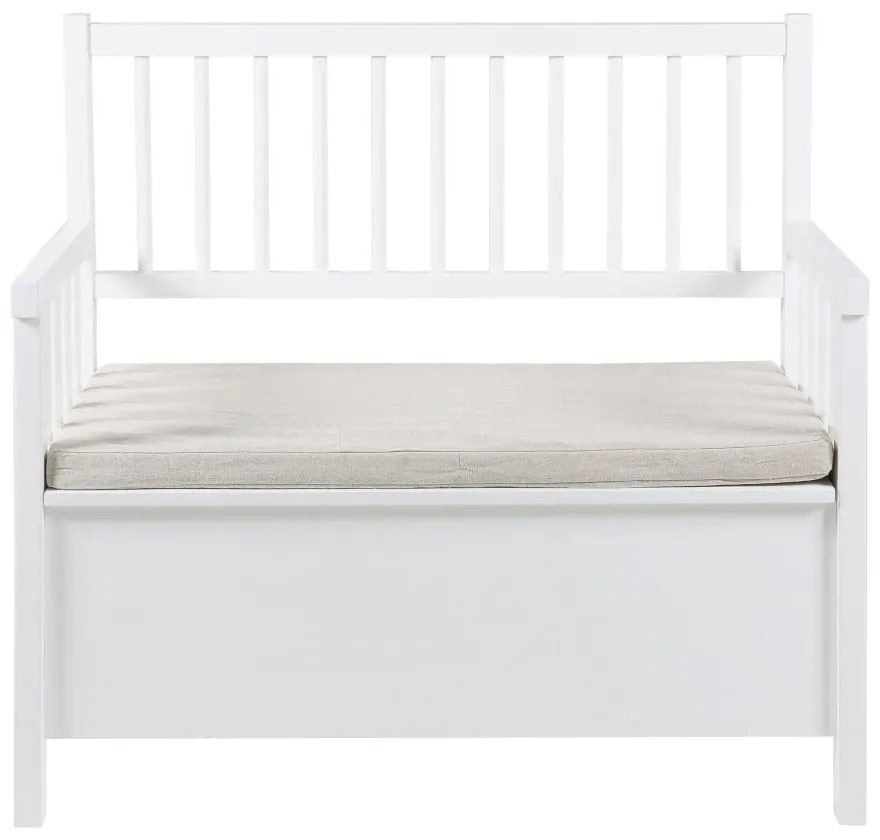 Бяла трапезна пейка със склад Assila Aster - Actona