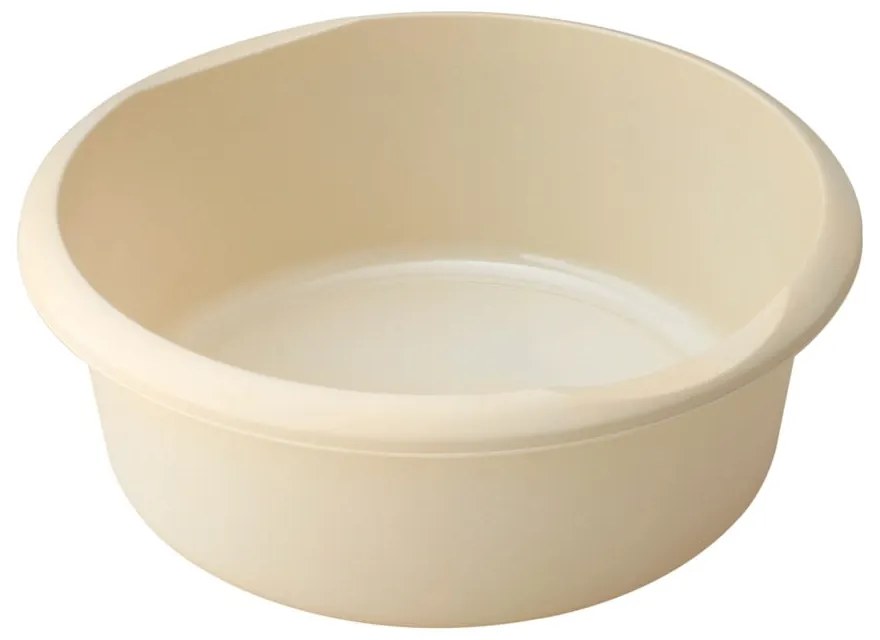 Кръгъл пластмасов леген в кремав цвят, ø 34 cm - Addis