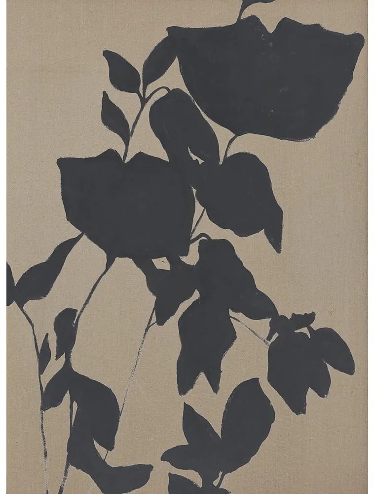 Ръчно рисувана картина 90x120 cm Fortuna Black - Malerifabrikken