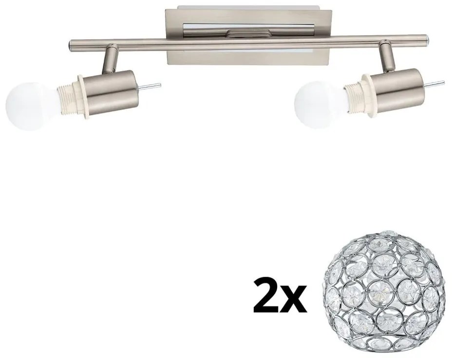 Eglo - LED точково осветително тяло MY CHOICE 2xE14/4W/230V хром