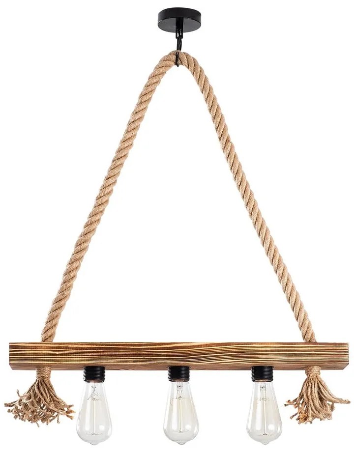 Висящо осветително тяло в естествен цвят Erebos – Opviq lights