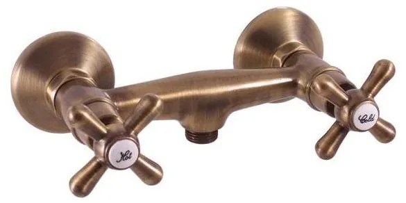 RAV Slezák MK180.5SM - Душ смесител MORAVA RETRO в цвят античен месинг