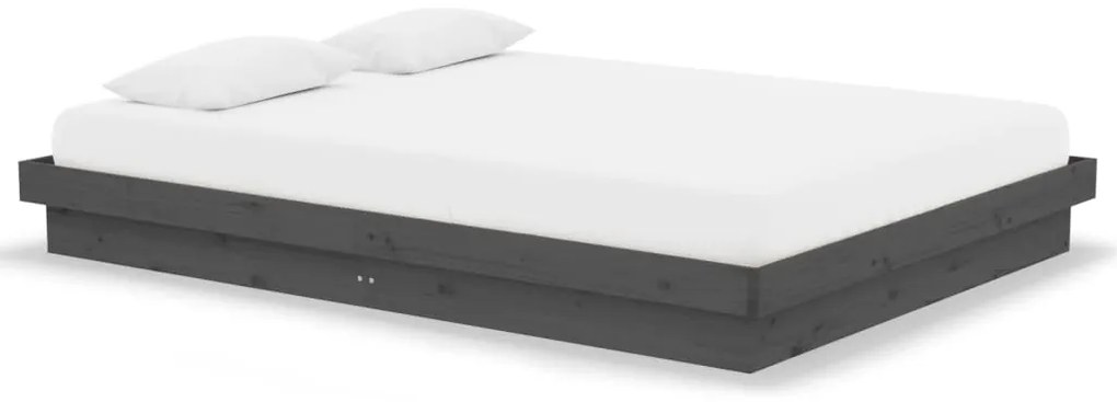 819954 vidaXL Рамка за легло, масивно дърво, 140х190 см