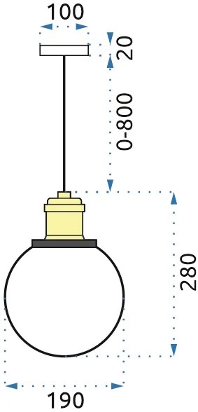 Висяща лампа Verto B APP044-1CP