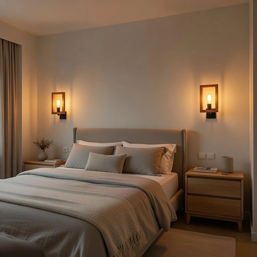 Аплик ТИЕРА, палисандър, 1xE27