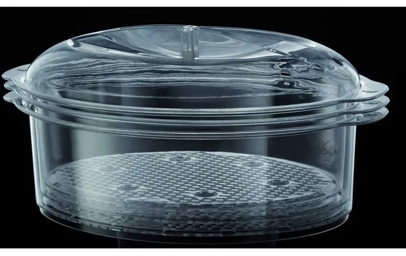 Уред за готвене на пара Russell Hobbs 19270-56, 800W, 3 нива, 9 литра, Таймер 60 мин, Инокс