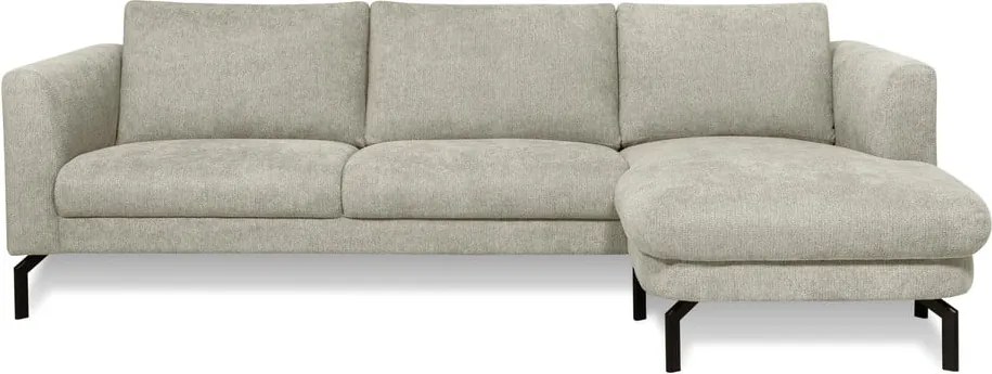 Светлосив ъглов диван (десен ъгъл) Gomero – Scandic