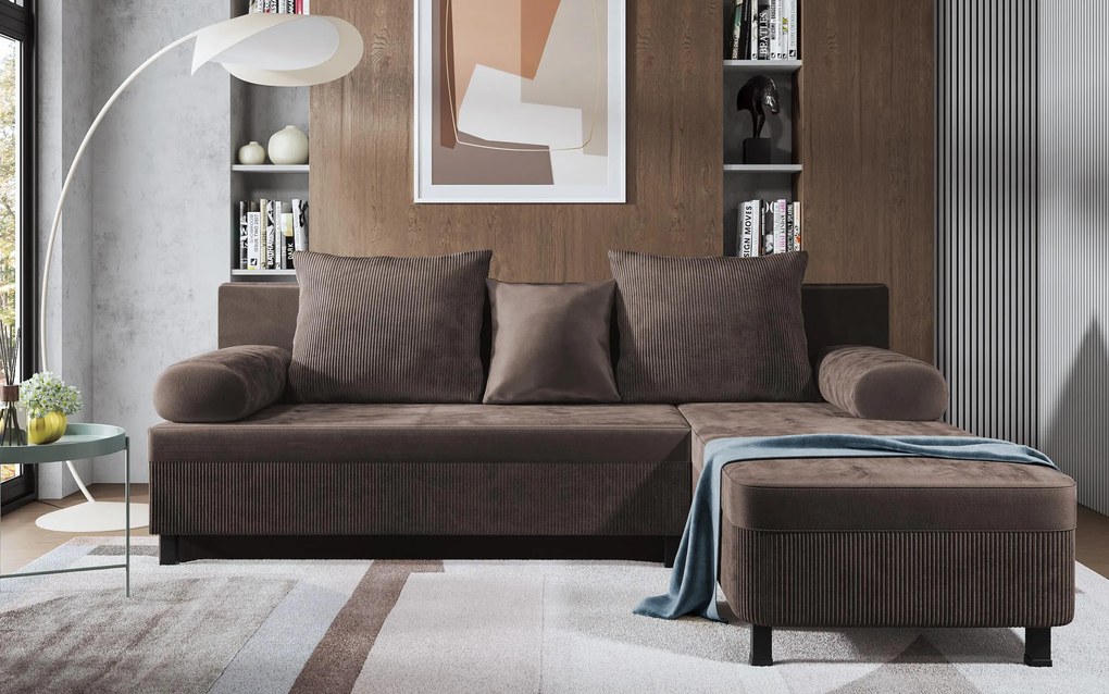 Разтегателен ъглов диван Делано