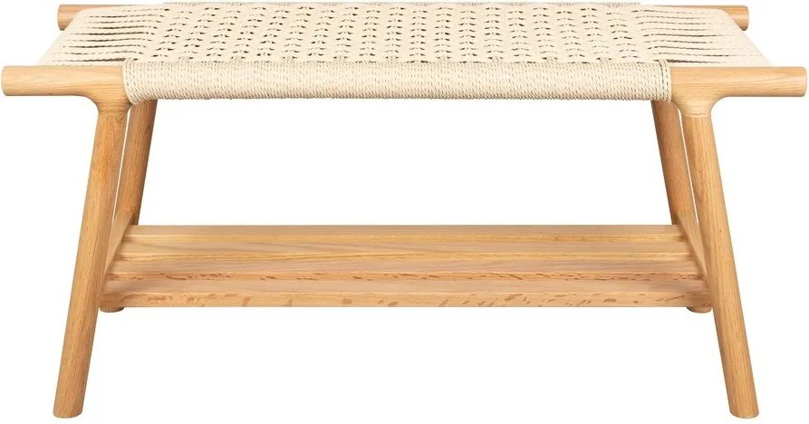 Пейка от масивно дърво в светло естествен цвят Kintaro – Dutchbone
