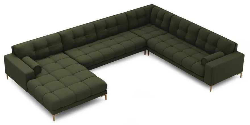 Зелен ъглов диван (десен ъгъл) Bali – Cosmopolitan Design
