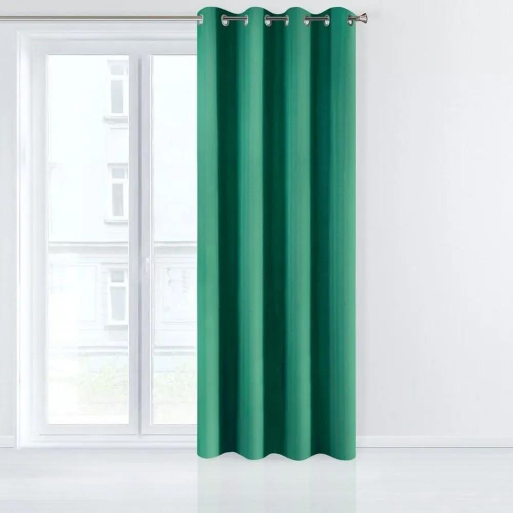 Стилна зелена завеса за прозорец Дължина: 250 см