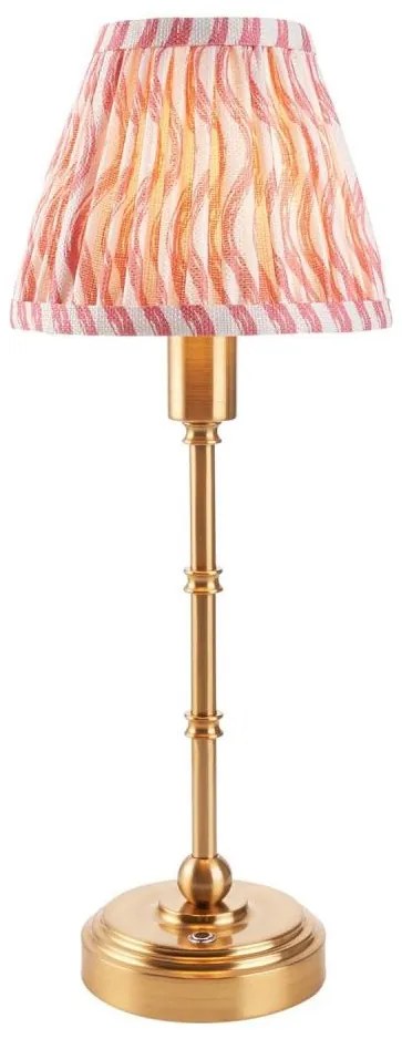 Endon 114804 - LED Димируема акумулаторна настолна лампа BURLEY LED/1,5W/5V месинг/розов