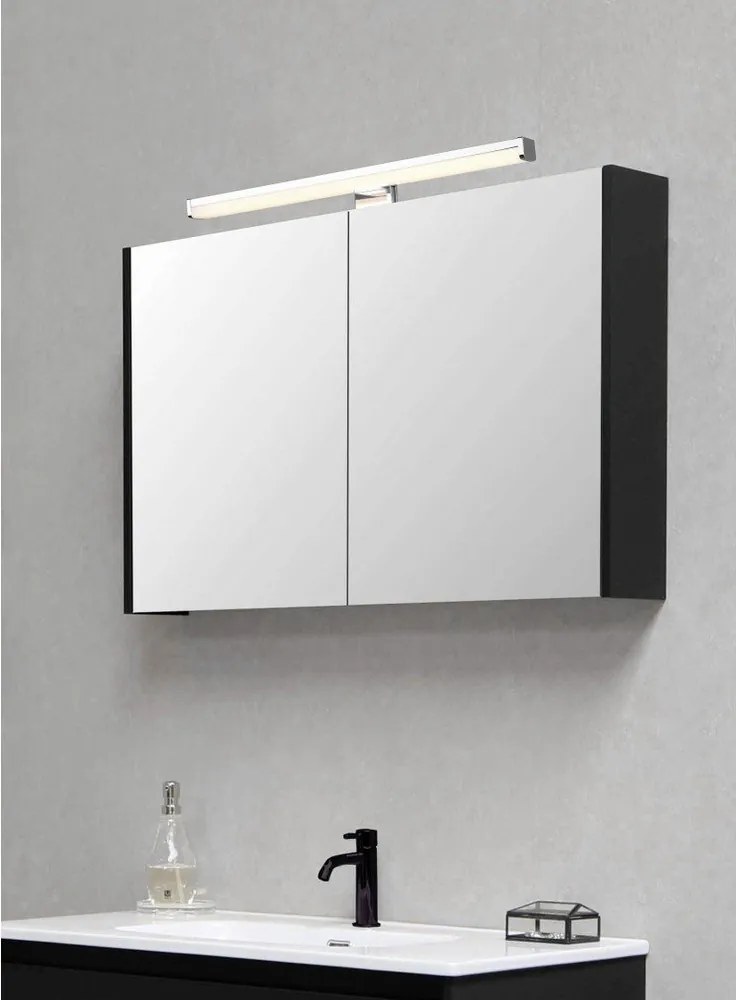 LED лампа за стена в блестящо сребристо (дължина 40 см) Lino - Trio