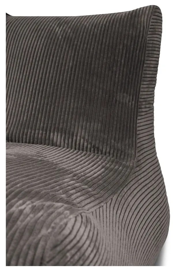 Син пуф от рипсено кадифе Lounge – SLOWDOWN