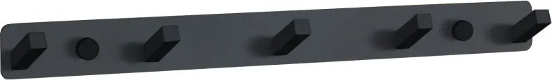 Mexen кука за кърпи с пет държача, черна - 709175-70
