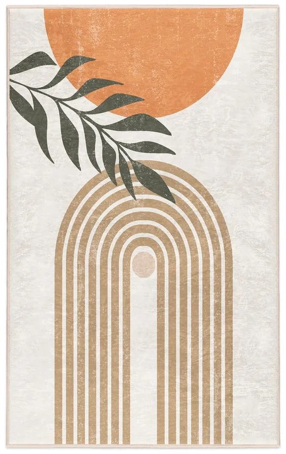 Кремав килим подходящ за пране 160x230 cm Dot Arch – Mila Home