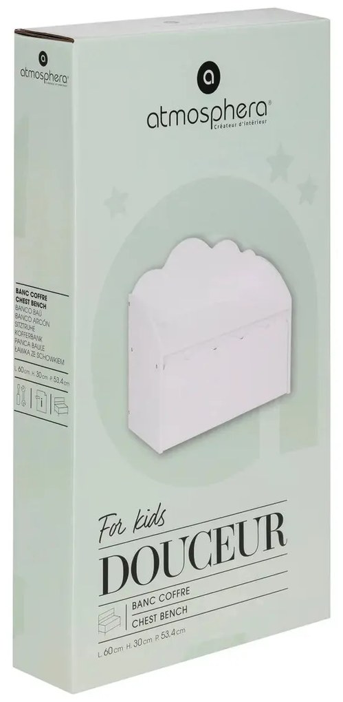 Детска пейка със съхранение atmosphera Cloud, MDF