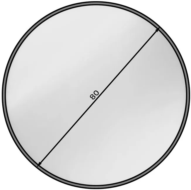 Огледало Calia-Диаметър: 80см