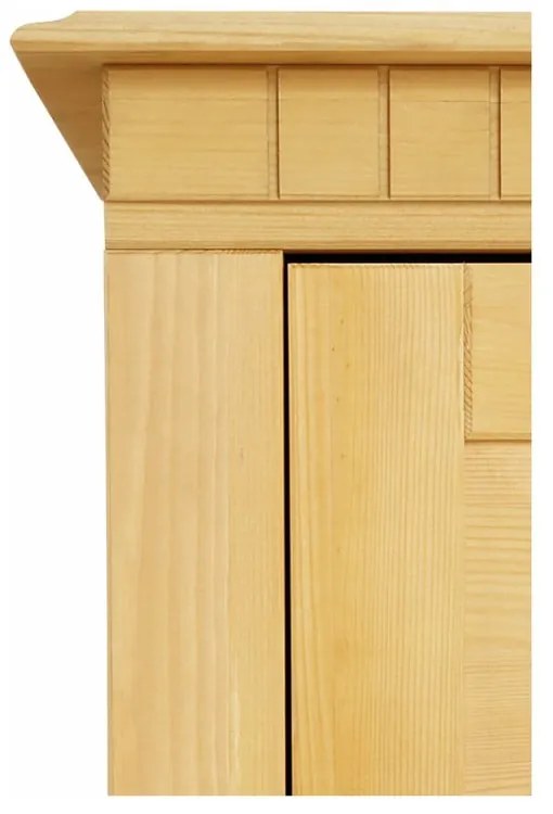 Витрина от масивен бор в естествен цвят 180x35 cm Lisa – Støraa