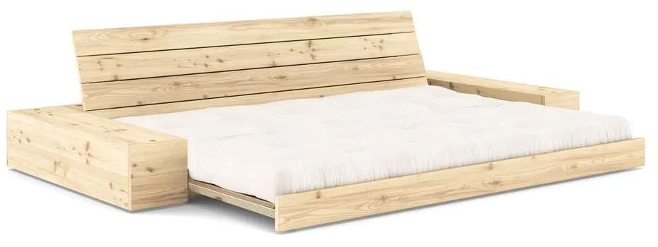 Кремав разтегателен диван 244 cm Base – Karup Design