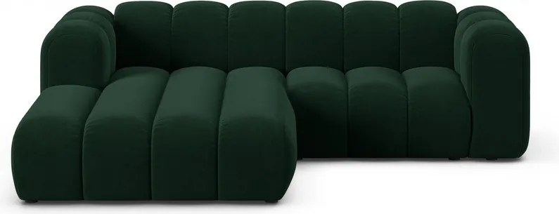 Тъмнозелен ъглов диван (ляв ъгъл) Lupine – Micadoni Home