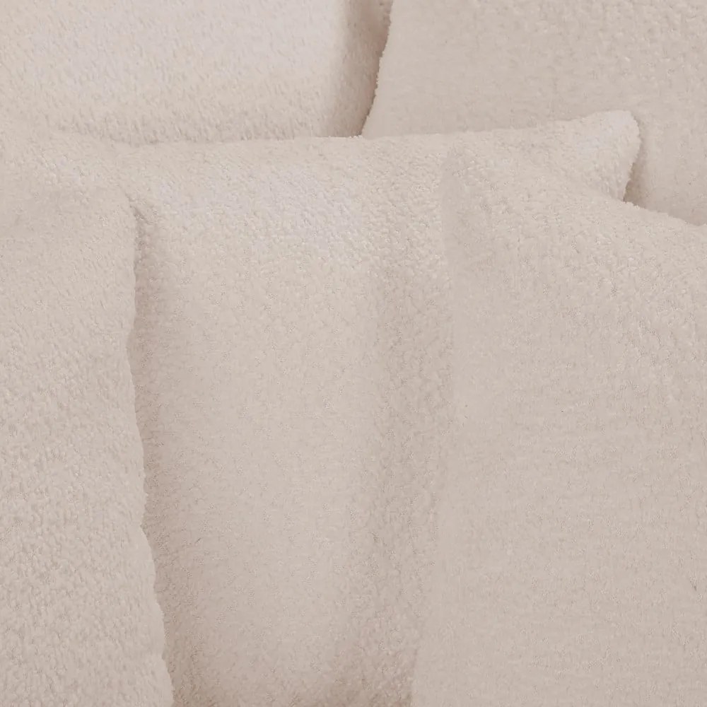 Бежов ъглов диван от плат букле (десен ъгъл) Ariella - Ropez