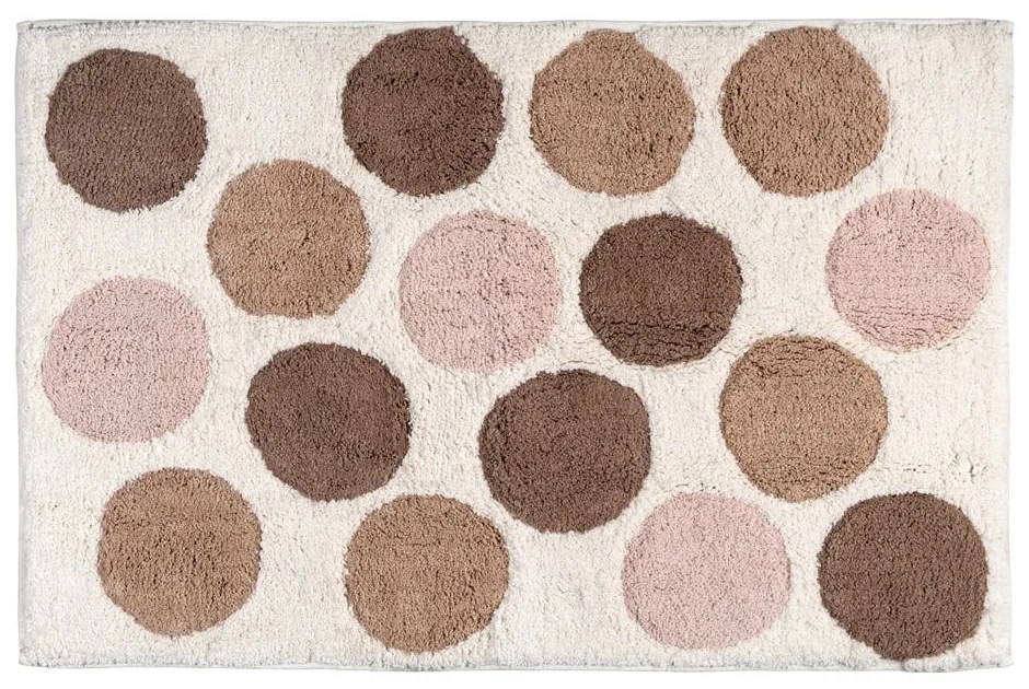 Кафяво-бежов килим за баня от органичен памук 60x90 cm Tibet – Wenko