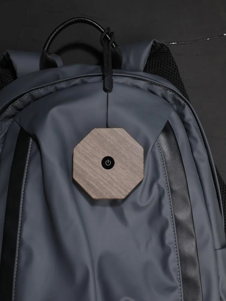 Бяла/сива преносима светлинна декорация с USB ø 8 cm Twist – Gingko