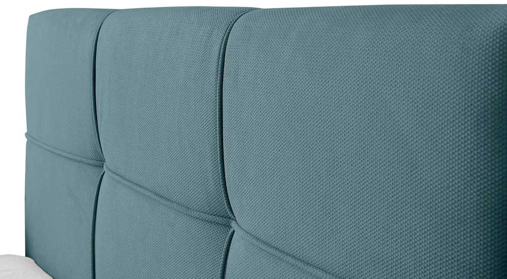 Тапицирано легло Manhattan-Petrol-150 x 200-Χωρίς μηχανισμό ανύψωσης