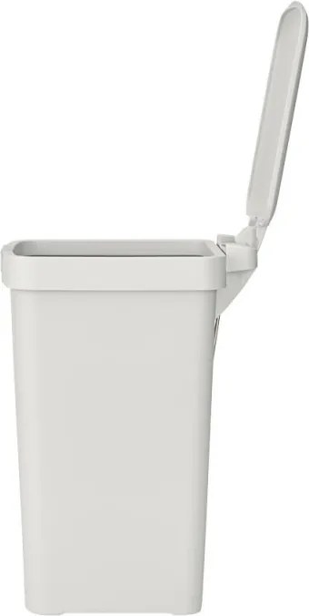Кош за боклук с педал Brabantia StepUp 1008476, 10 л, Екологични материали, Голям отвор, Светлосив