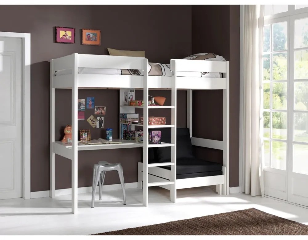 Бяло/черно детско кресло Pino - Vipack