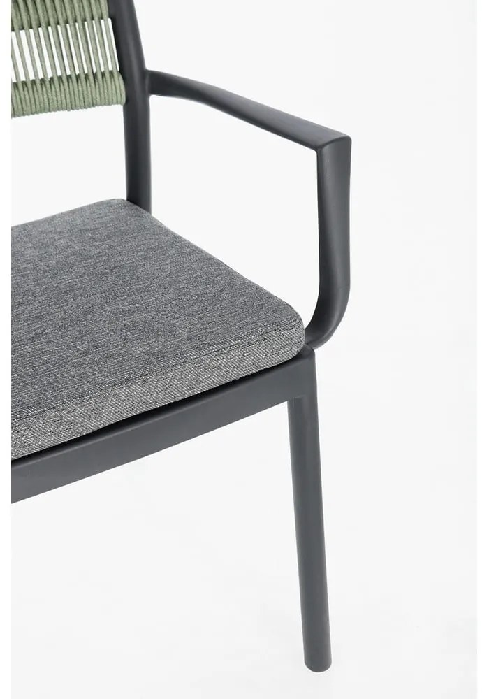 Сиви пластмасови градински столове в комплект от 4 бр. Alvin – Bizzotto