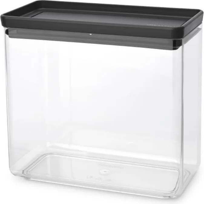 Кутия за съхранение Brabantia Tasty+ Stackable 1008875, 3.5 л, Силиконово уплътнение, Без BPA, Тъмносив