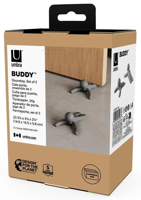 Ограничители за врати в комплект от 2 броя Buddy - Umbra