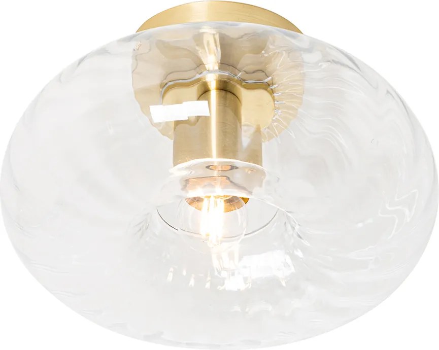 Смарт плафон златен със стъкло, вкл. Wifi P45 - Ayesha