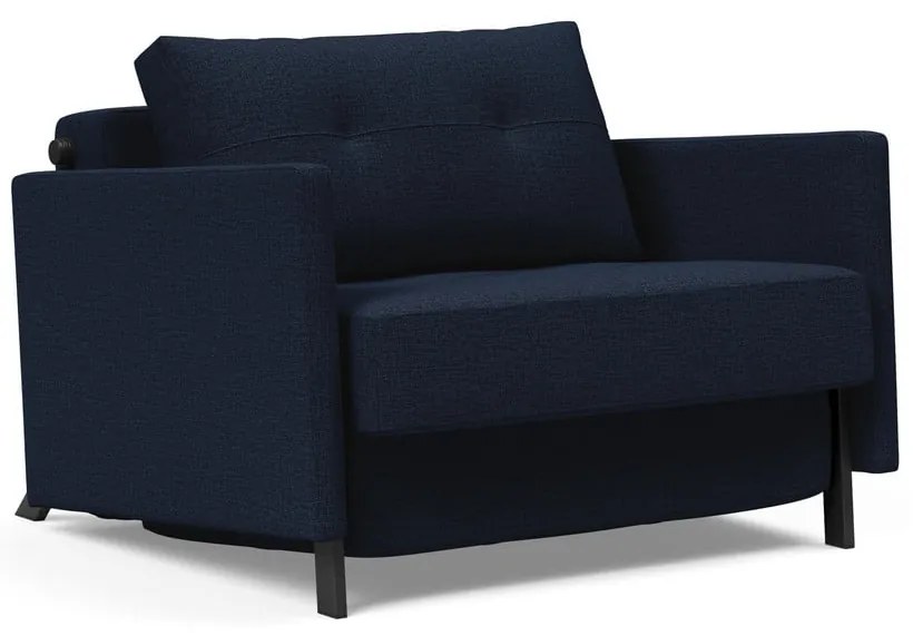 Тъмносин диван стол с подлакътници Смесен танц Blue Cubed - Innovation