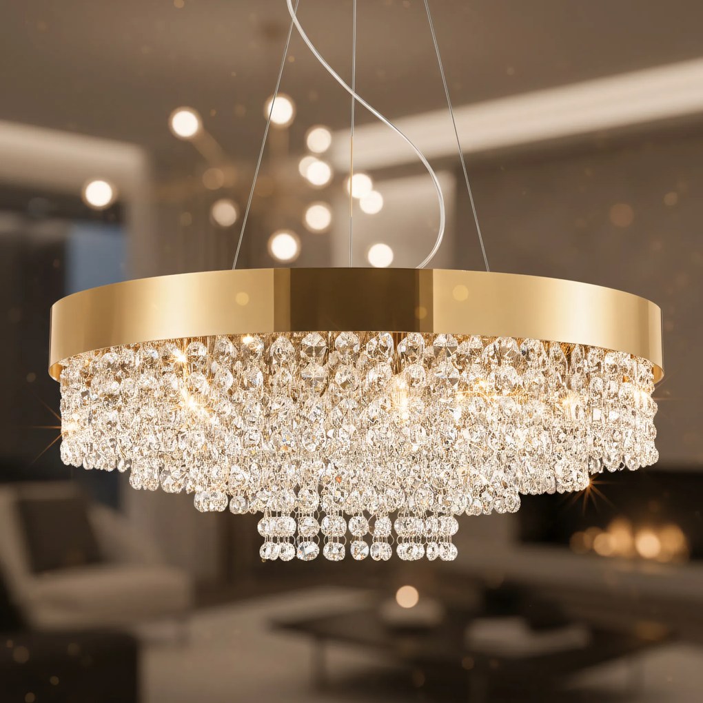 Лампа APP1787-16CP 60 cm Gold