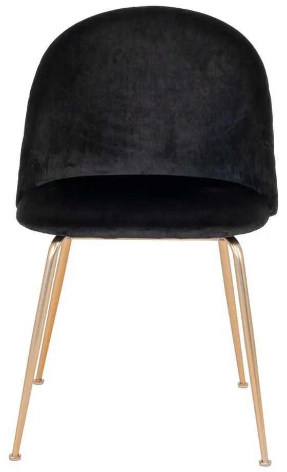 Черни кадифени трапезни столове в комплект от 2 броя Geneve - House Nordic