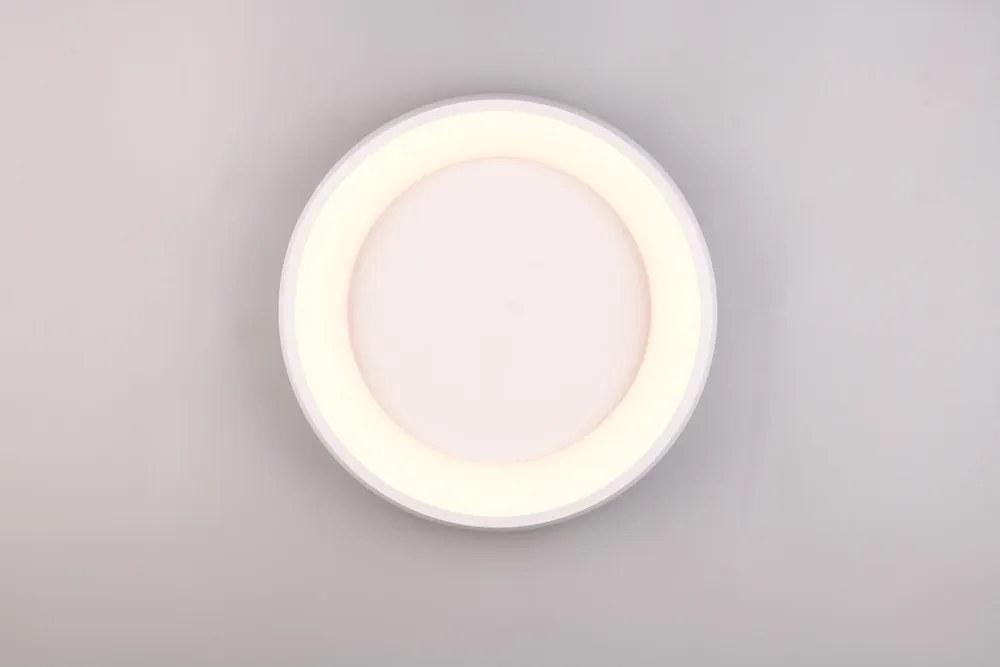 Бяло LED затъмняващо се осветително тяло за таван Cardona – Trio