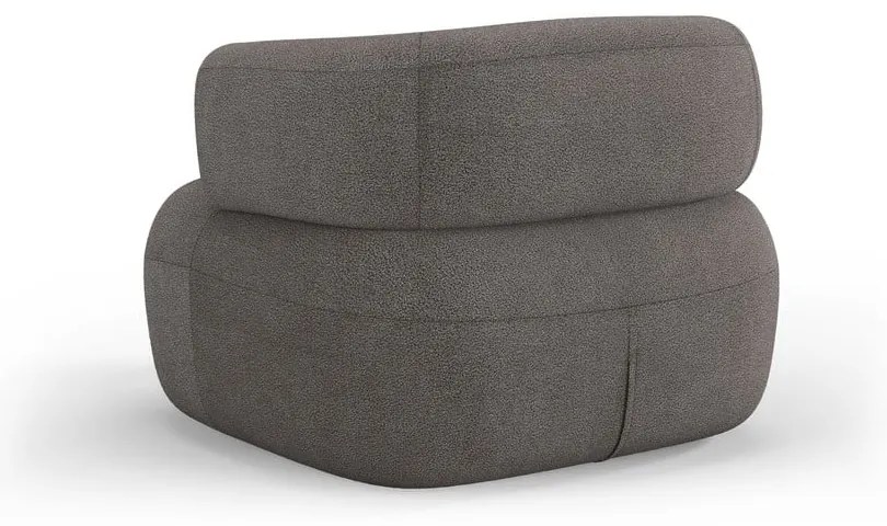 Сиво кресло от плат букле Jenny – Micadoni Home