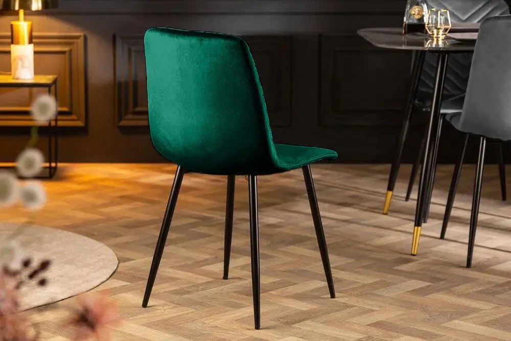 Кухненски стол Lina-Зелено (4) парчета