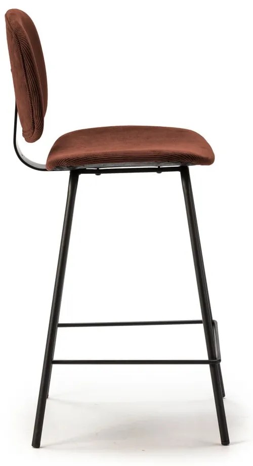 Бар столове в цвят бордо в комплект от 2 броя (височина на седалката 64 cm) Arus - Marckeric