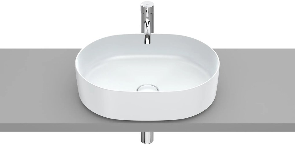 Мивка за баня A327520630, монтаж върху плот, перлен, 50x37x14см