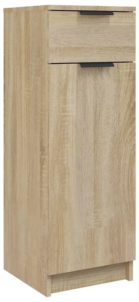 811289 vidaXL Шкаф за баня, сонома дъб, 32x33,5x90 см, инженерно дърво