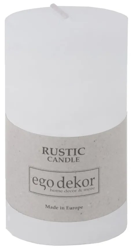 Бяла свещ Rust, време за горене 38 h Rustic - Rustic candles by Ego dekor