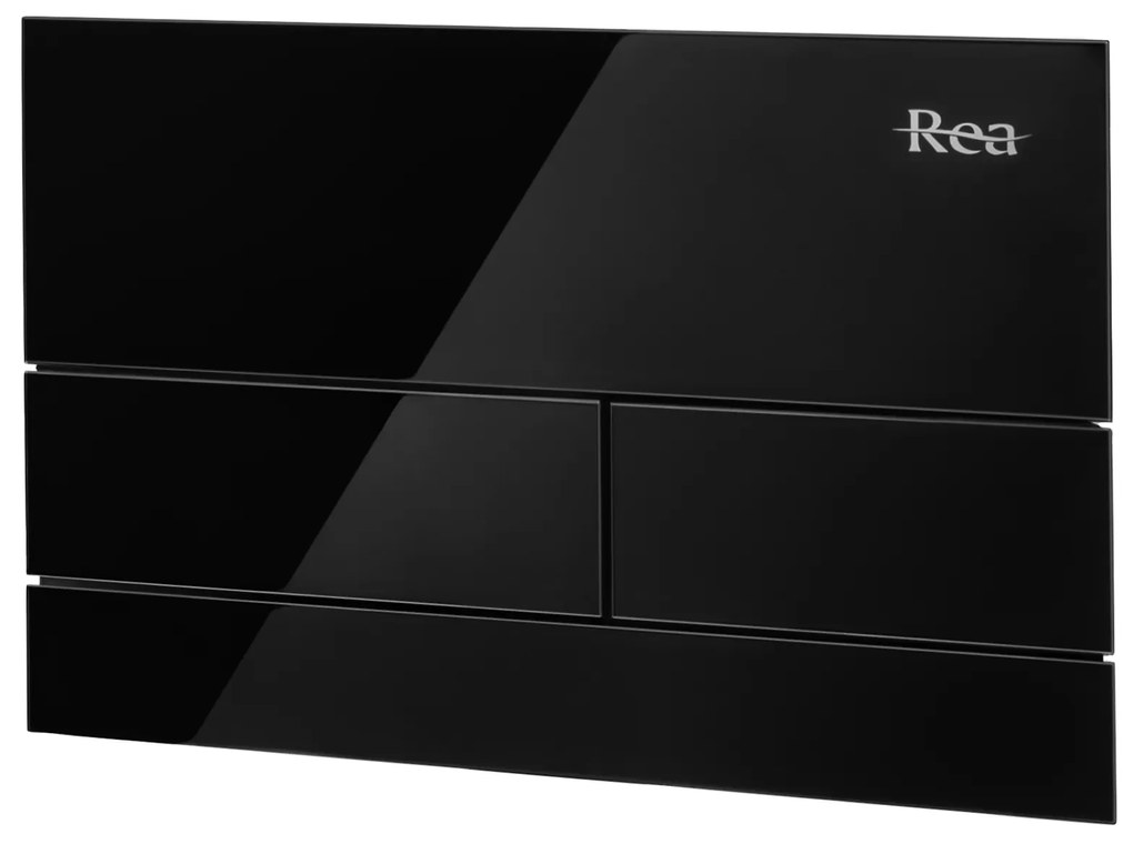Бутон за тоалетна K011A-Q и Slim024N Rea T Black Glass