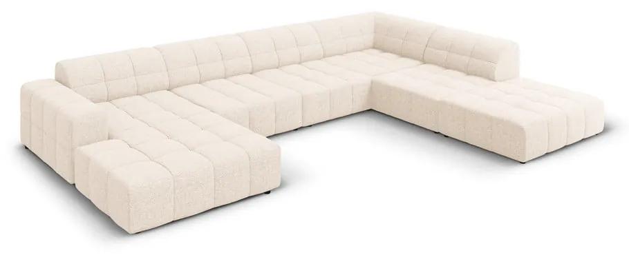 Кремав ъглов диван (десен ъгъл/U-образна форма) Chicago - Cosmopolitan Design